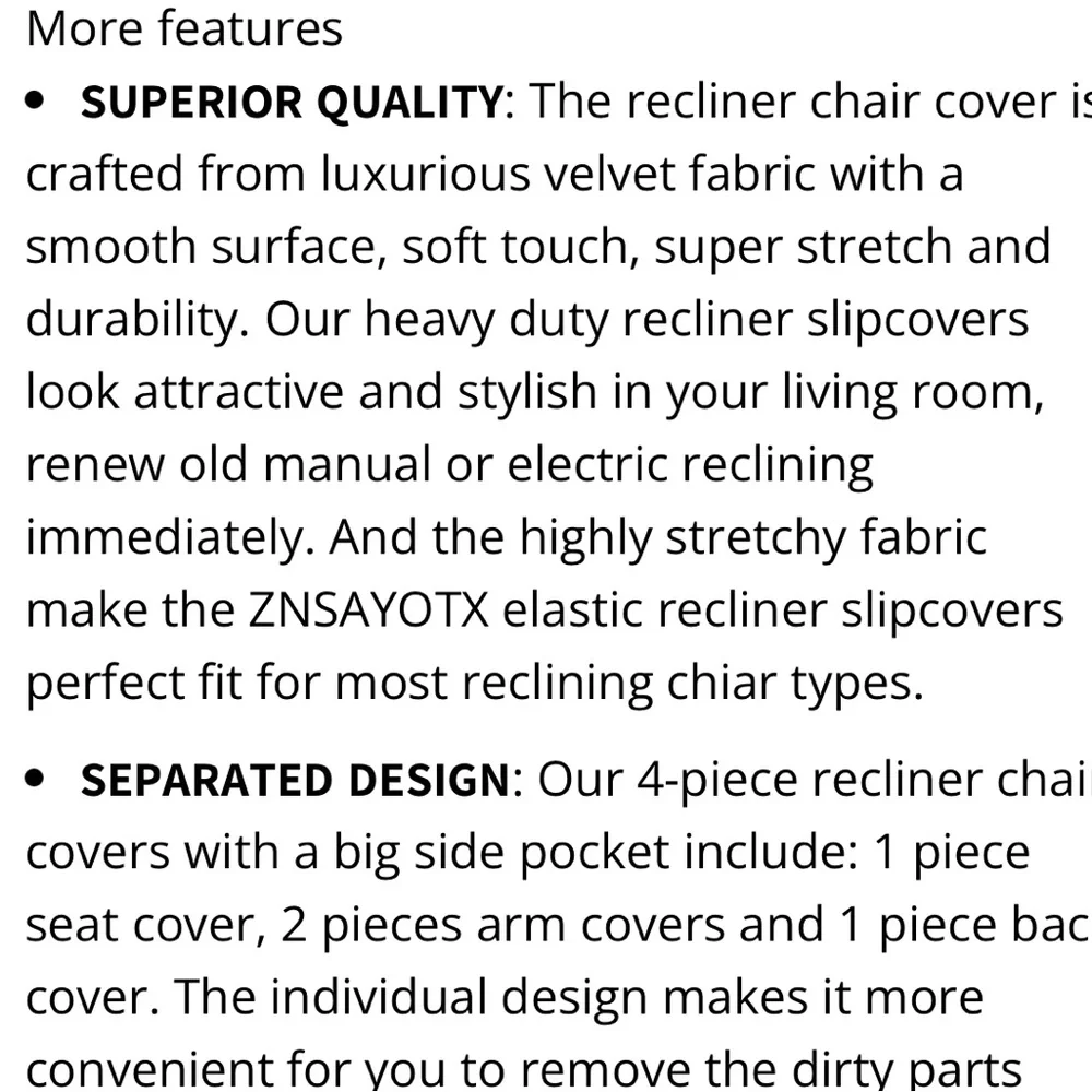 Burgundy Velvet Recliner Furniture Cover